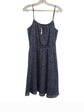 Loft Black & White Flowy Spaghetti Strap Lined Cami Dress Women's SZ Small *NWT*